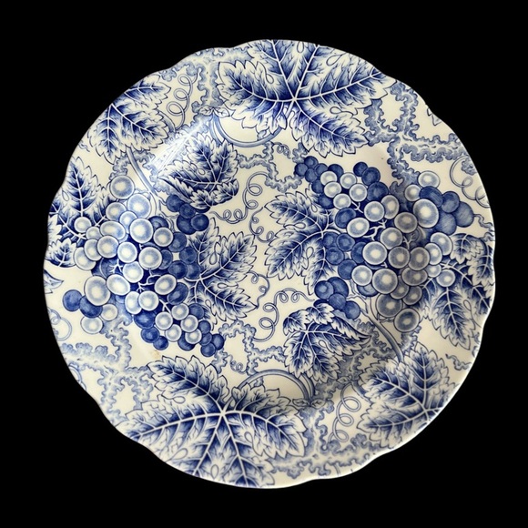 Vintage Spode Blue Room Collection Grapes Plate 9.5” - Picture 1 of 6